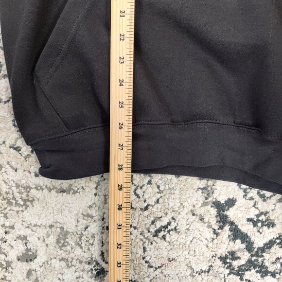 University of Waterloo Hoodie Black Size Large Cotton Casual Gorpcore - Picture 7 of 7